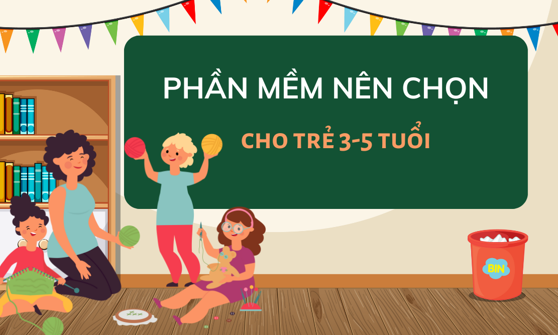 Các phần mềm, sách và trò chơi hữu ích cho trẻ 3-5 tuổi
